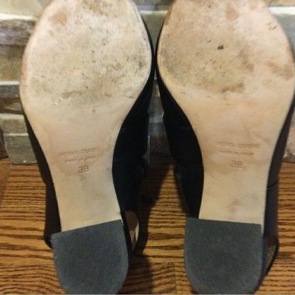 CLUB MONACO Open toe black booties - Picture 8 of 8